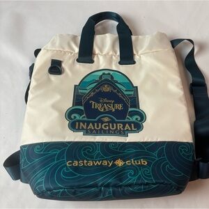Disney Treasure Castaway Club Bag Main Voyage Inaugural Sailings Cooler Backpack